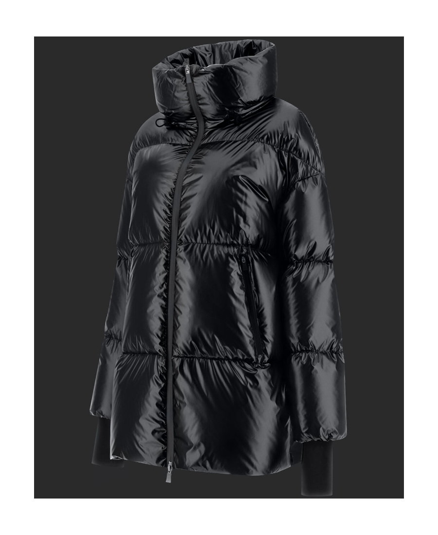 Herno High-neck Down Jacket In Black