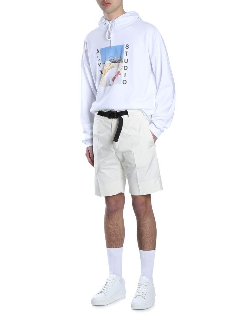 Alyx Hooded Logo Sweatshirt In White