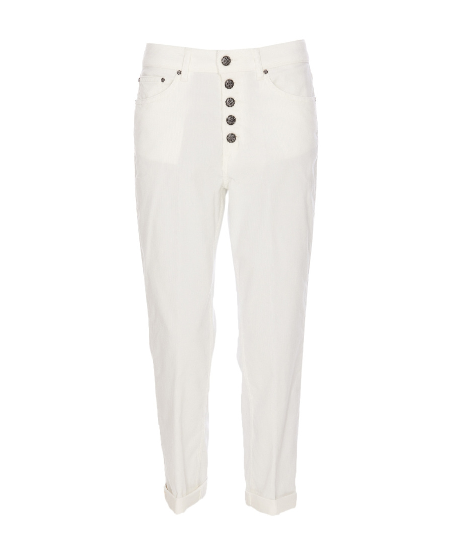 Dondup Koons Trousers In White