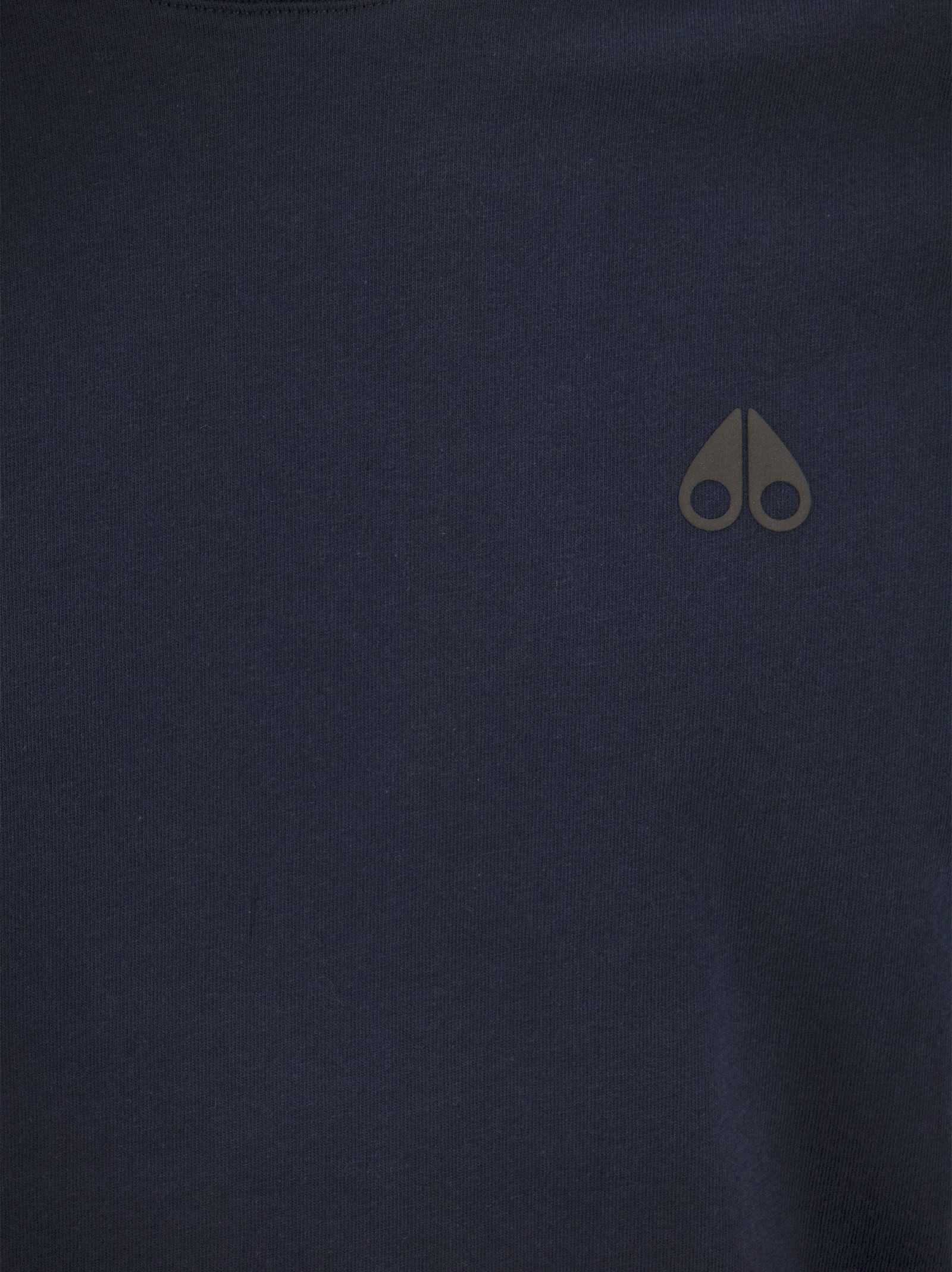 Shop Moose Knuckles Logo-print Cotton T-shirt In Black