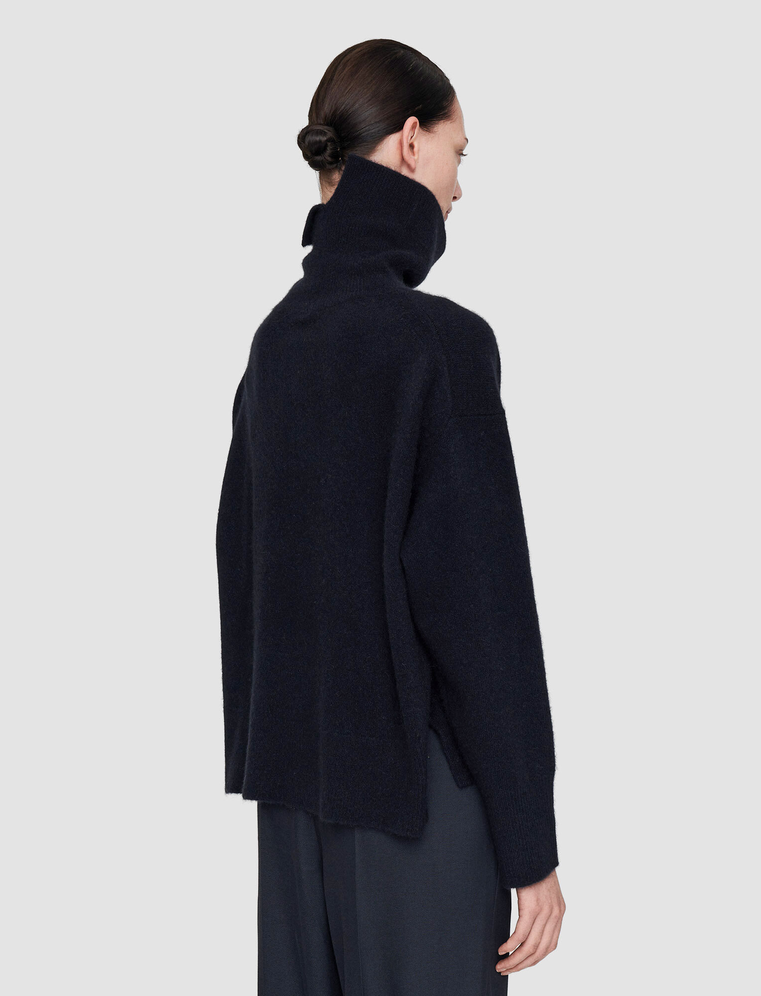 Joseph Roll-neck Cashmere Jumper In Black