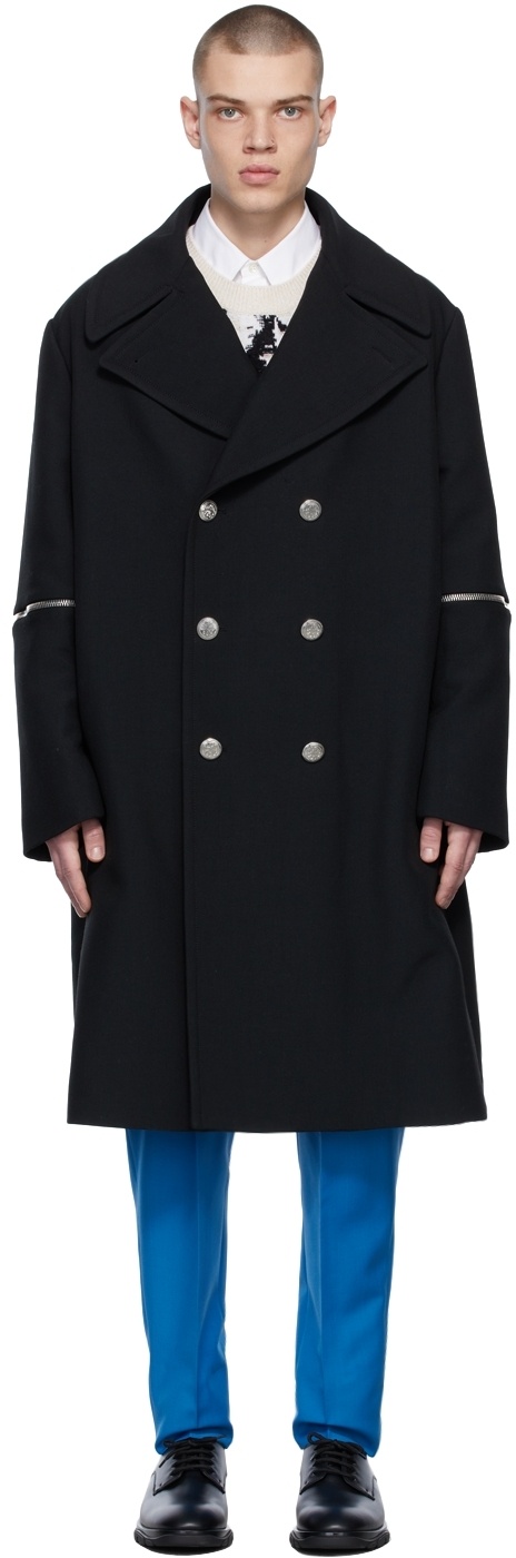 Alexander Mcqueen Barrelled Forked Coat