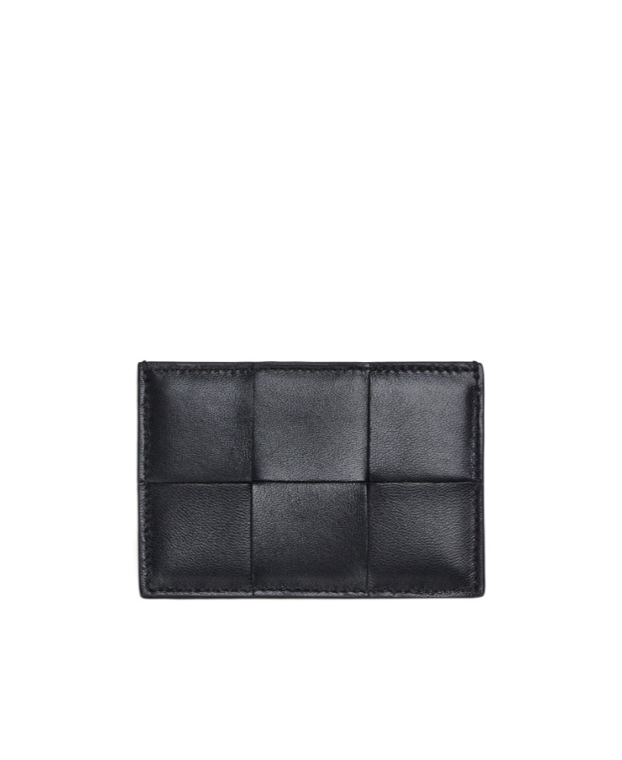 Bottega Veneta Intreccito Card Package In Black