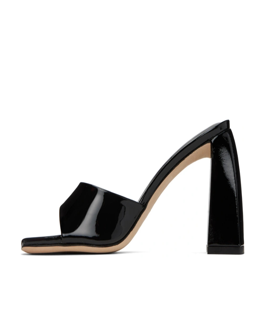 By Far Sandal  Michele In Semi-gloss Leather Available Store Pompei In Black