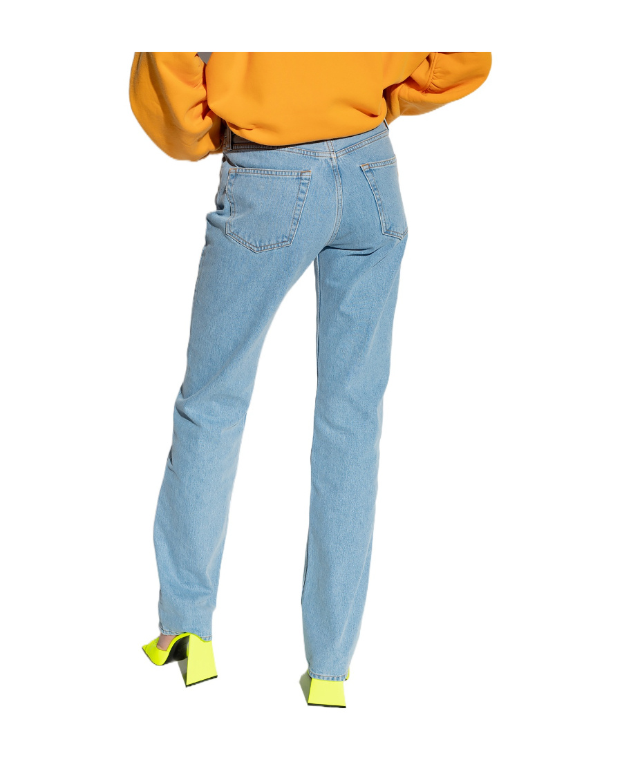 Attico Straight-leg Boyfriend Jeans In Blue