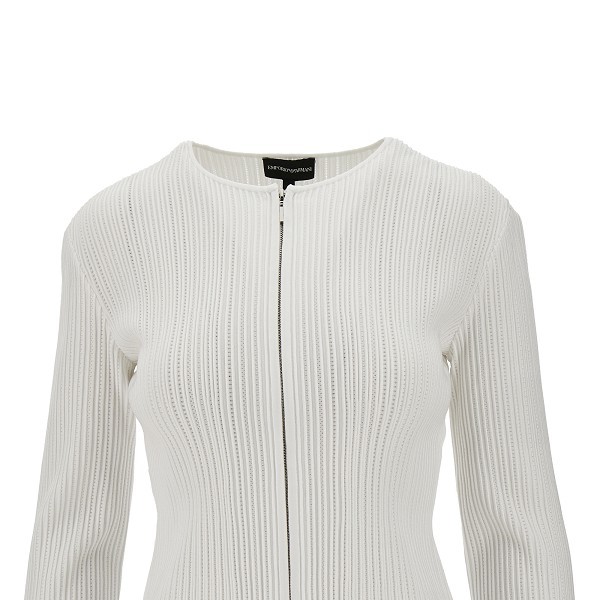 EMPORIO ARMANI RIBBED CARDIGAN