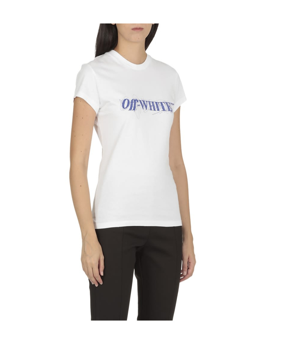 Off-white Pen Logo T-shirt In White
