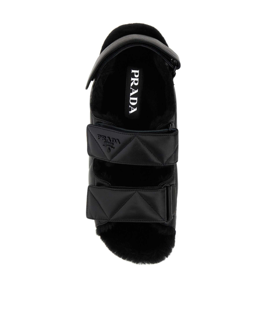 Prada Quilted Logo In Black