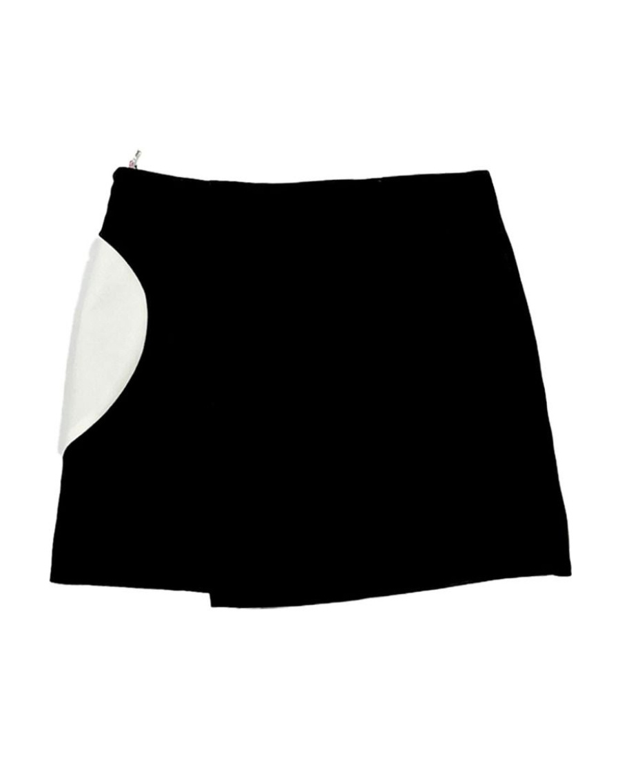 Msgm Love Printed Miniskirt In Black