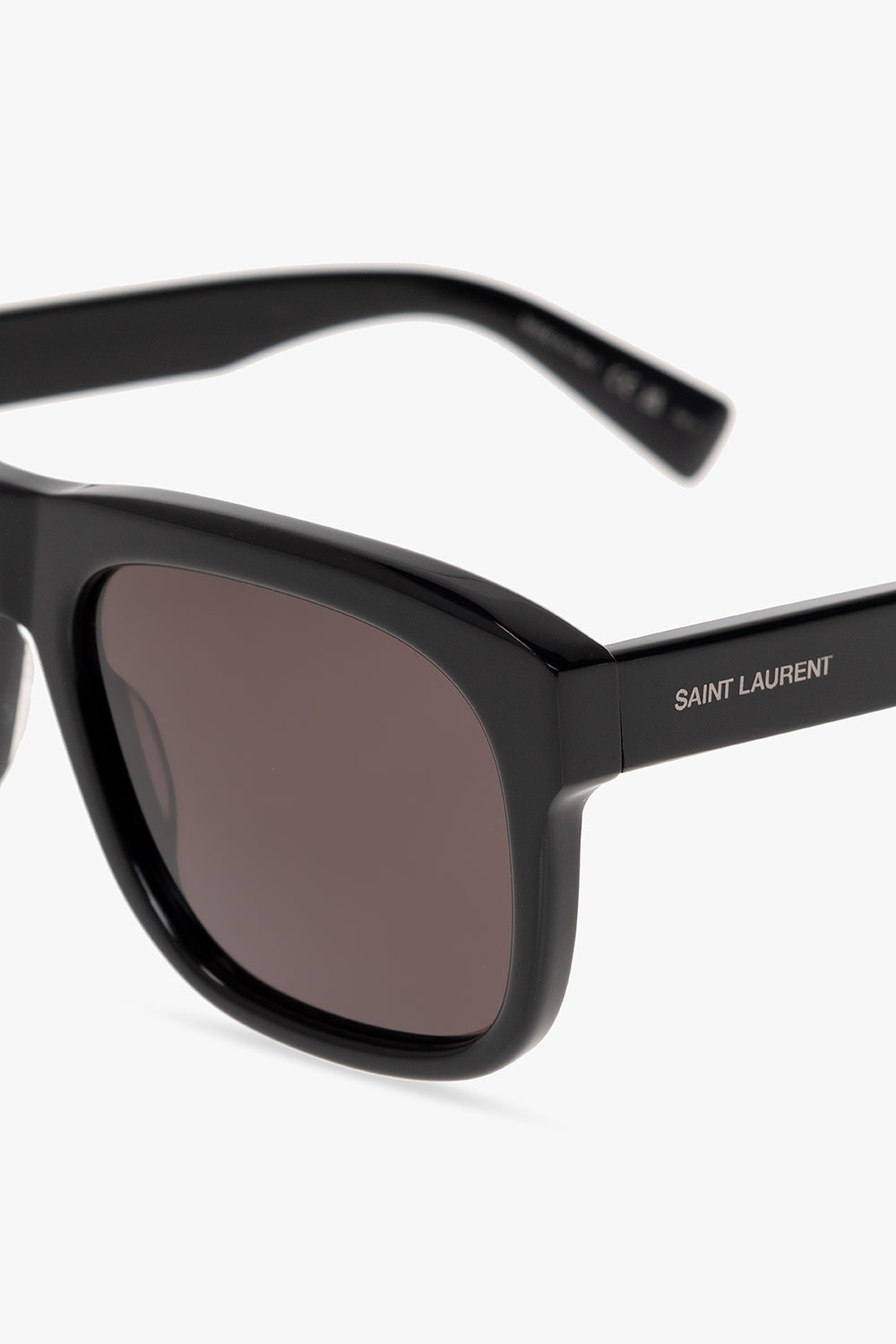 Saint Laurent Square-frame Tinted Sunglasses In Gray