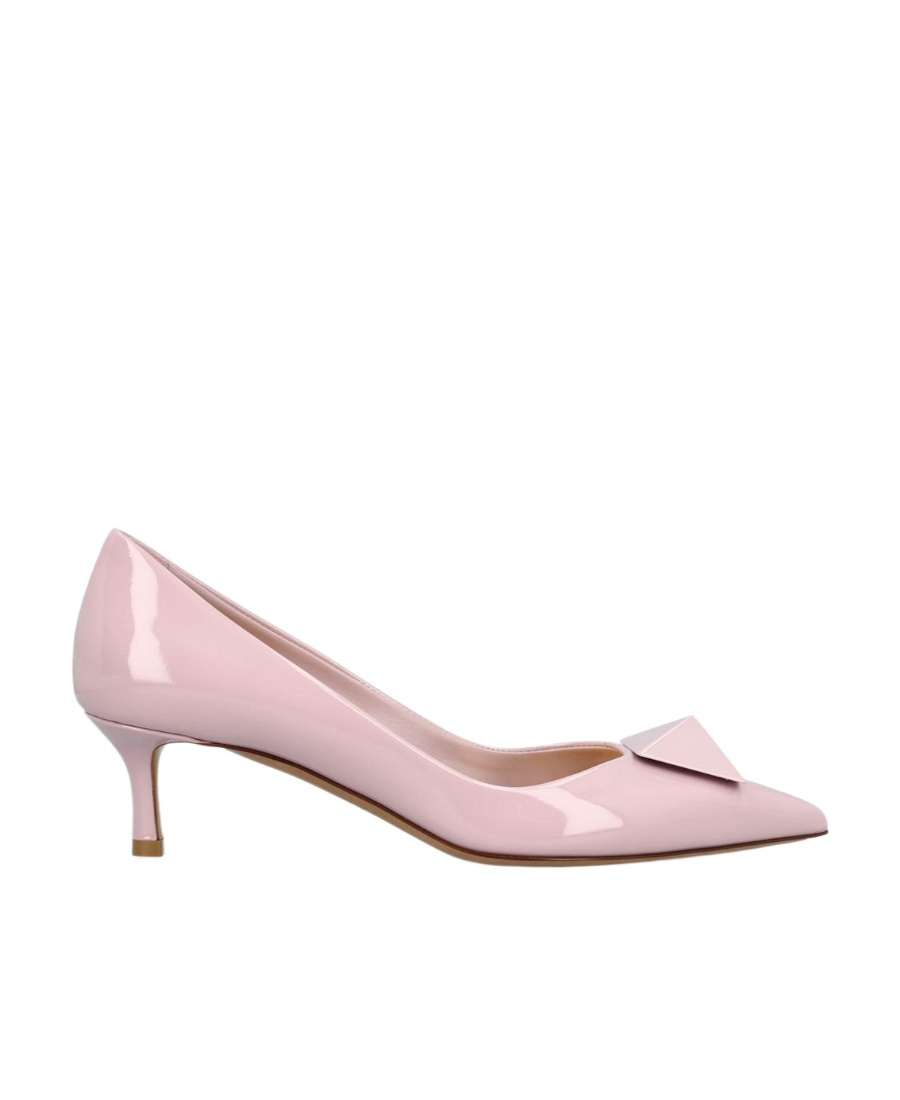 Valentino Garavani Rockstud Pointed Toe Slip-on Pumps In Pink