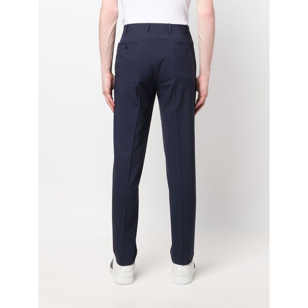 Canali Belt-loop Trousers In Black