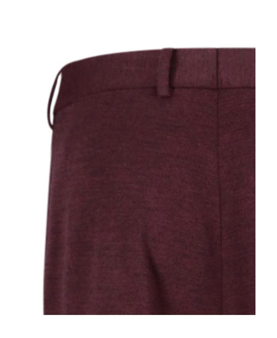 Maison Margiela High-waisted Wide Leg Trousers In Red