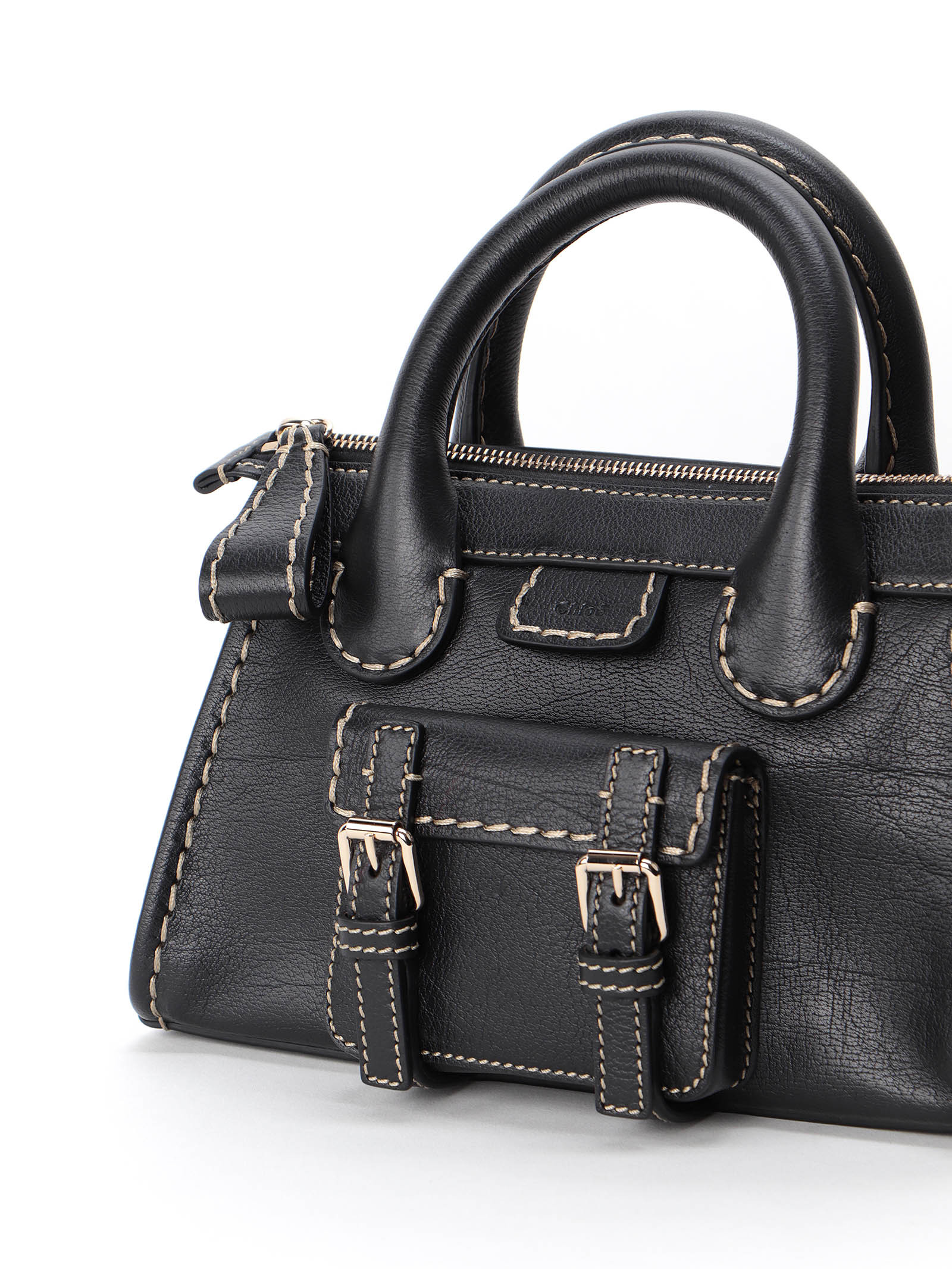 Chloé Edith Mini Tote Bag In Black