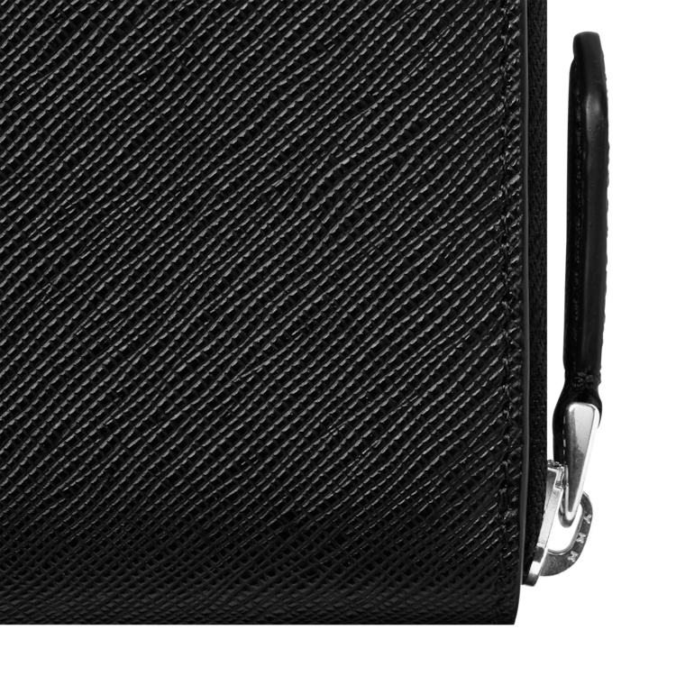 Montblanc Sartorial Leather Card Holder In Black