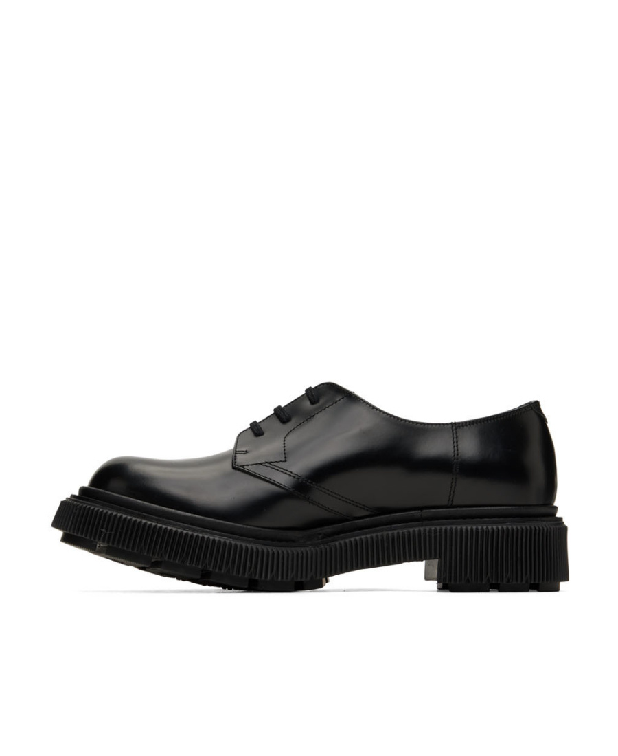 Adieu Round Head Business Casual Shoes In Black