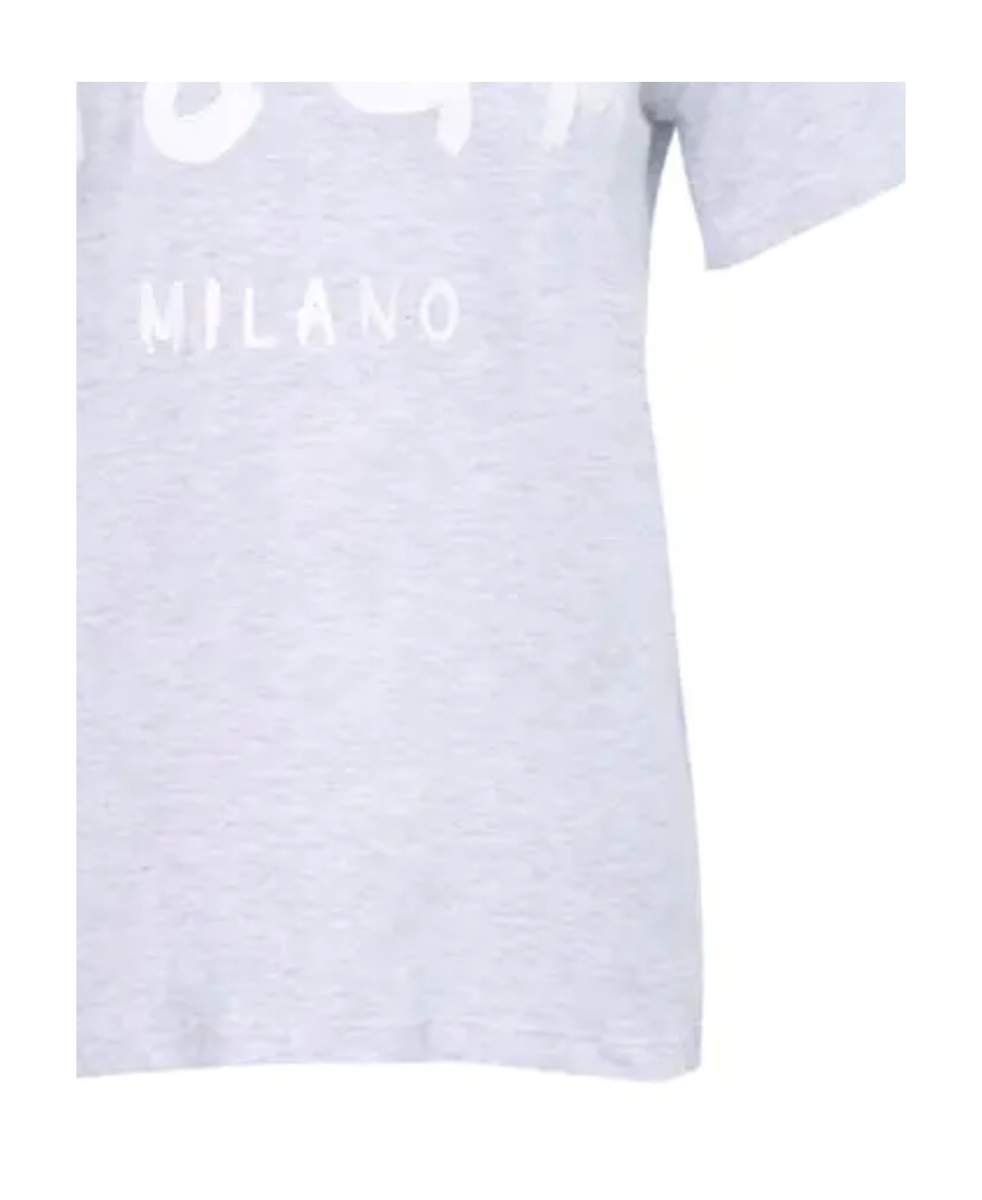 Msgm Logo Short-sleeved T-shirt In White