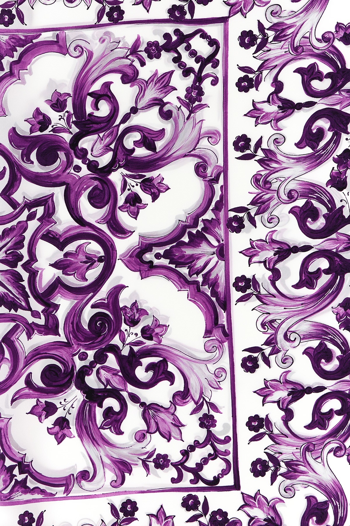 Dolce & Gabbana Maiolica Print Scarf In Multi