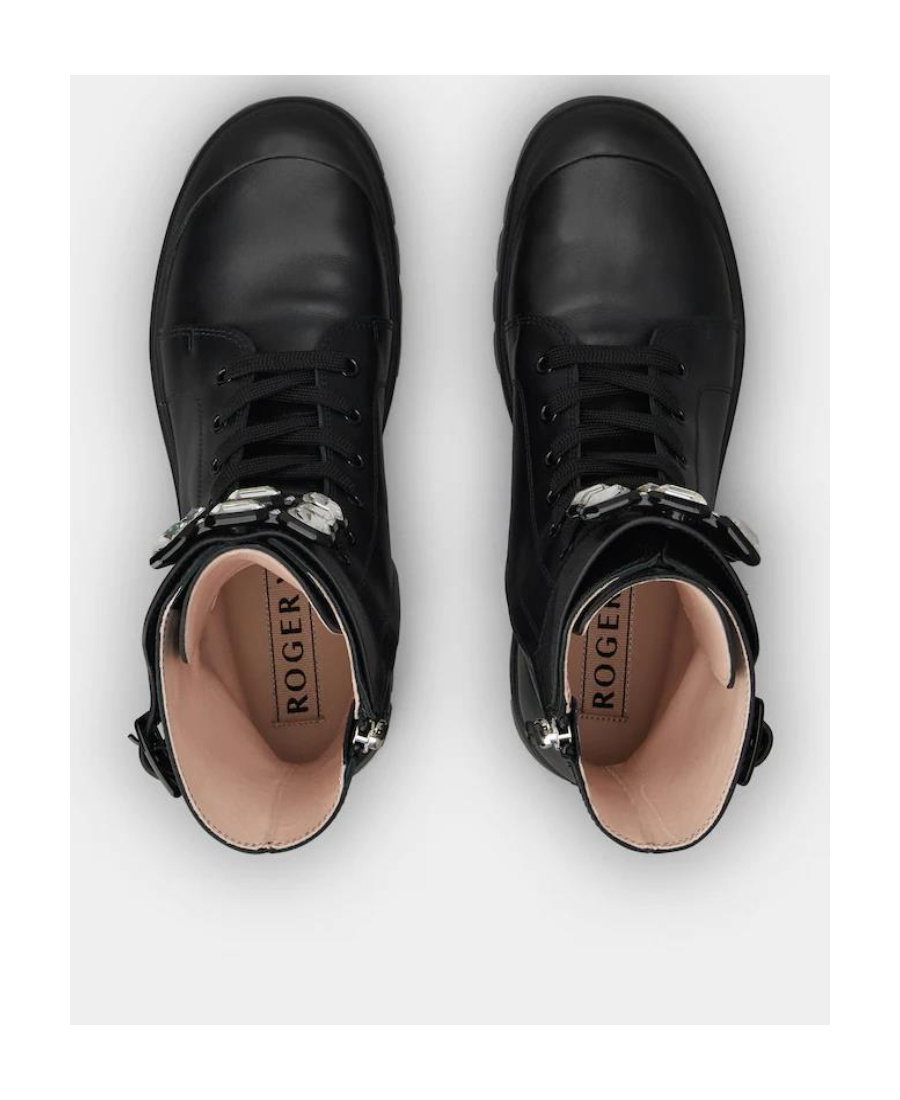 Roger Vivier Lace-up Boots In Black