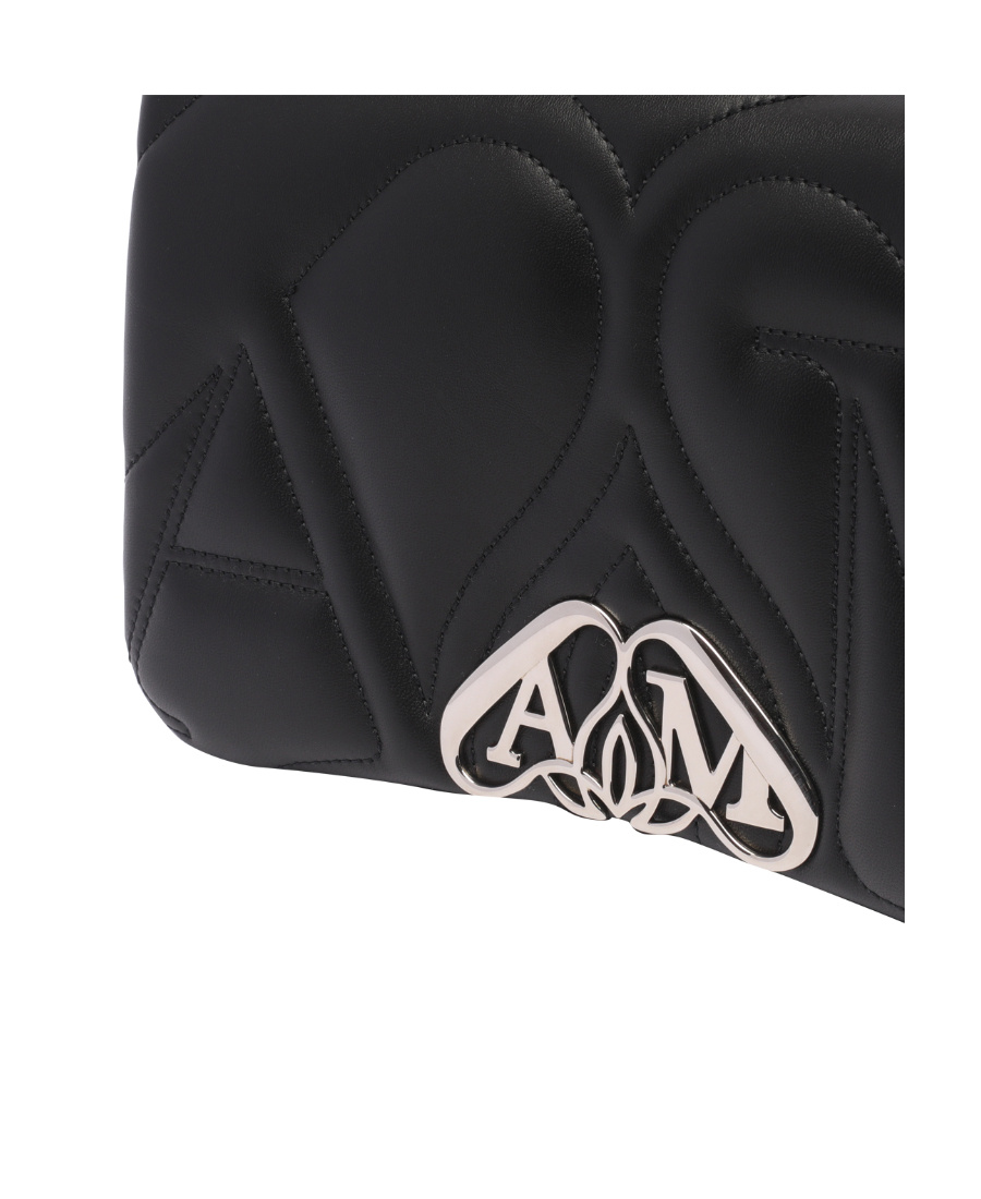 Alexander Mcqueen Small The Seal Shoulder Bag In Black