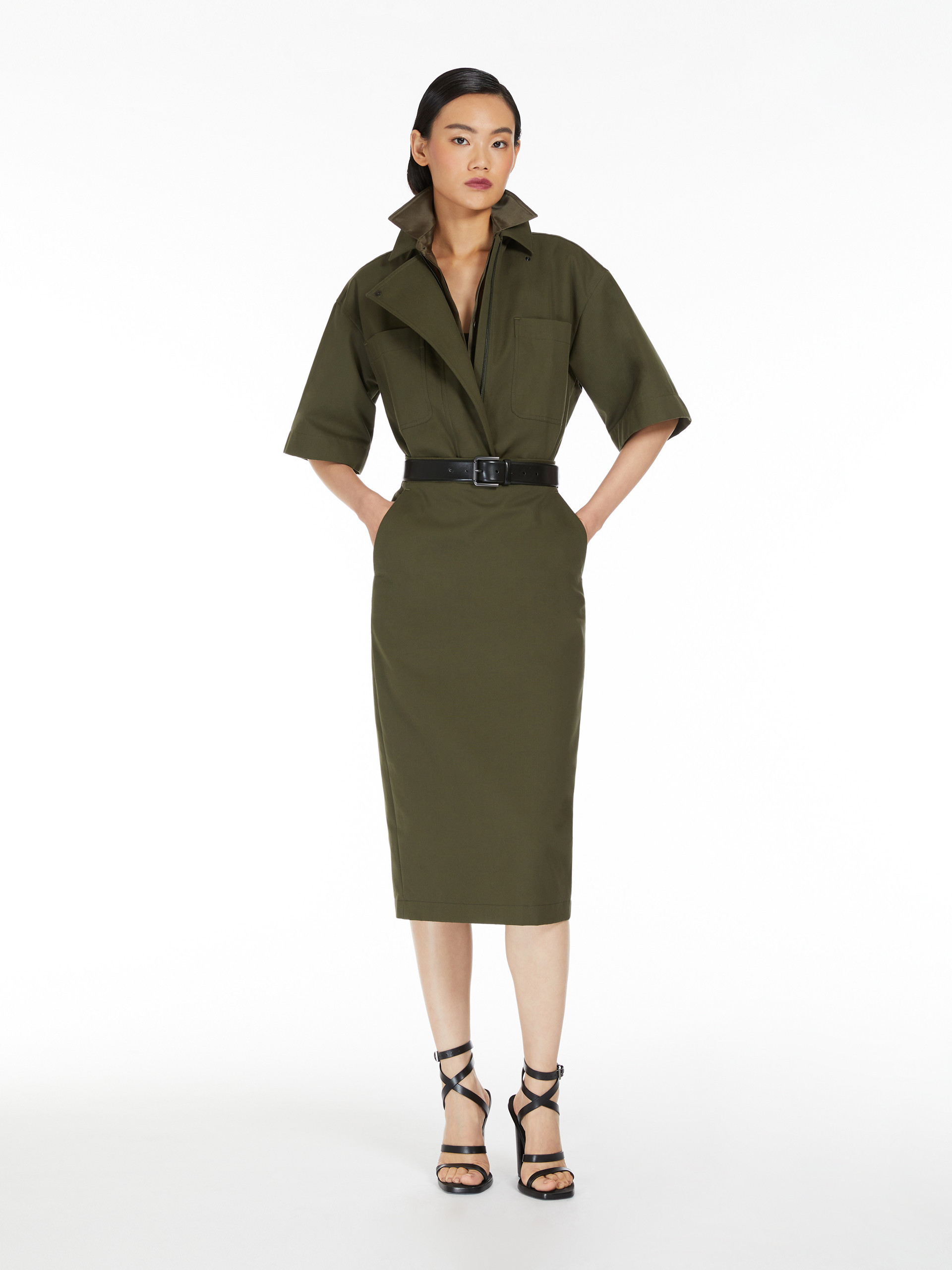 Max Mara Mela Short Sleeve Shirt In Green
