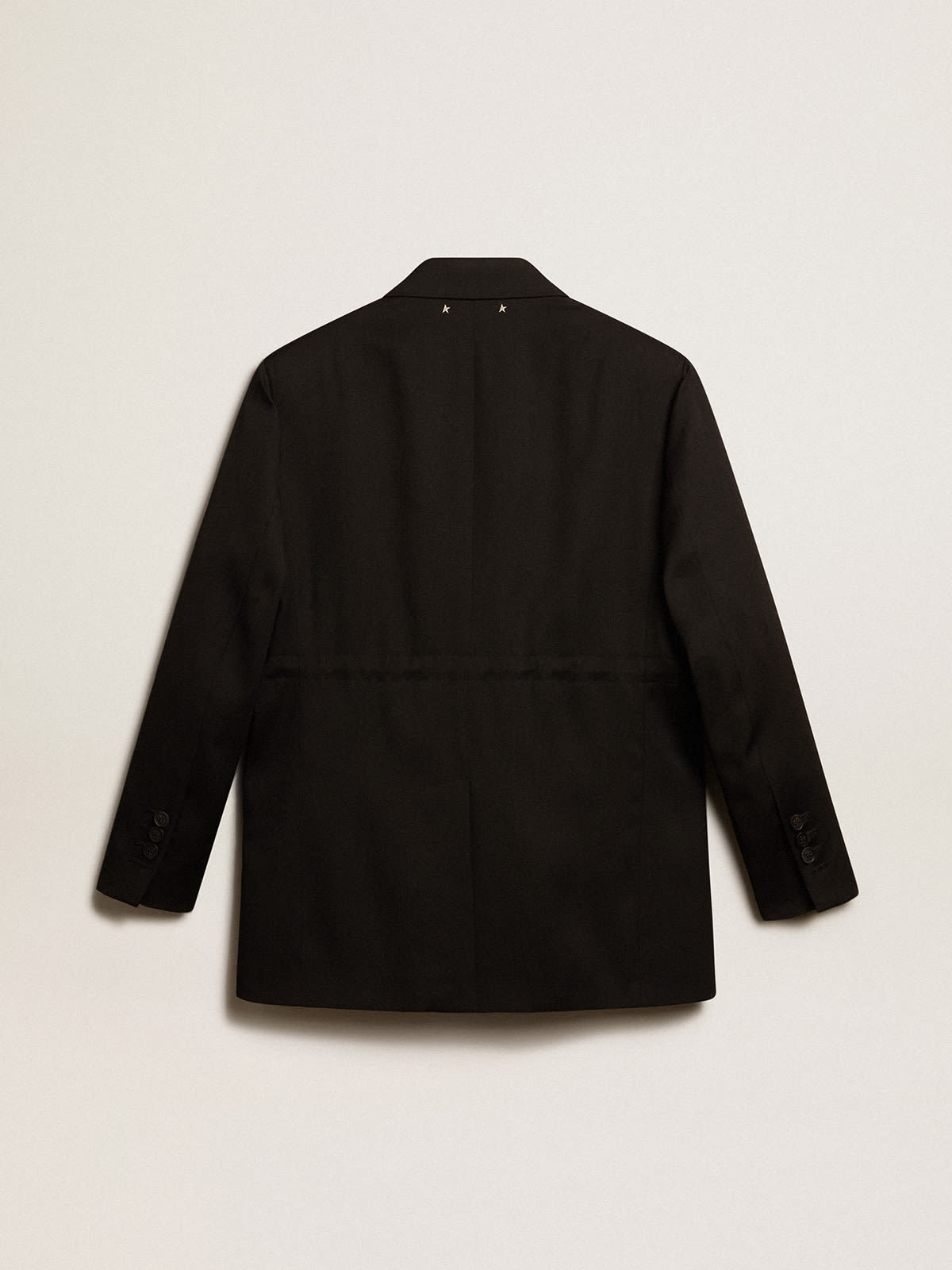 Golden Goose Peak-lapels Double-breasted Blazer In Black