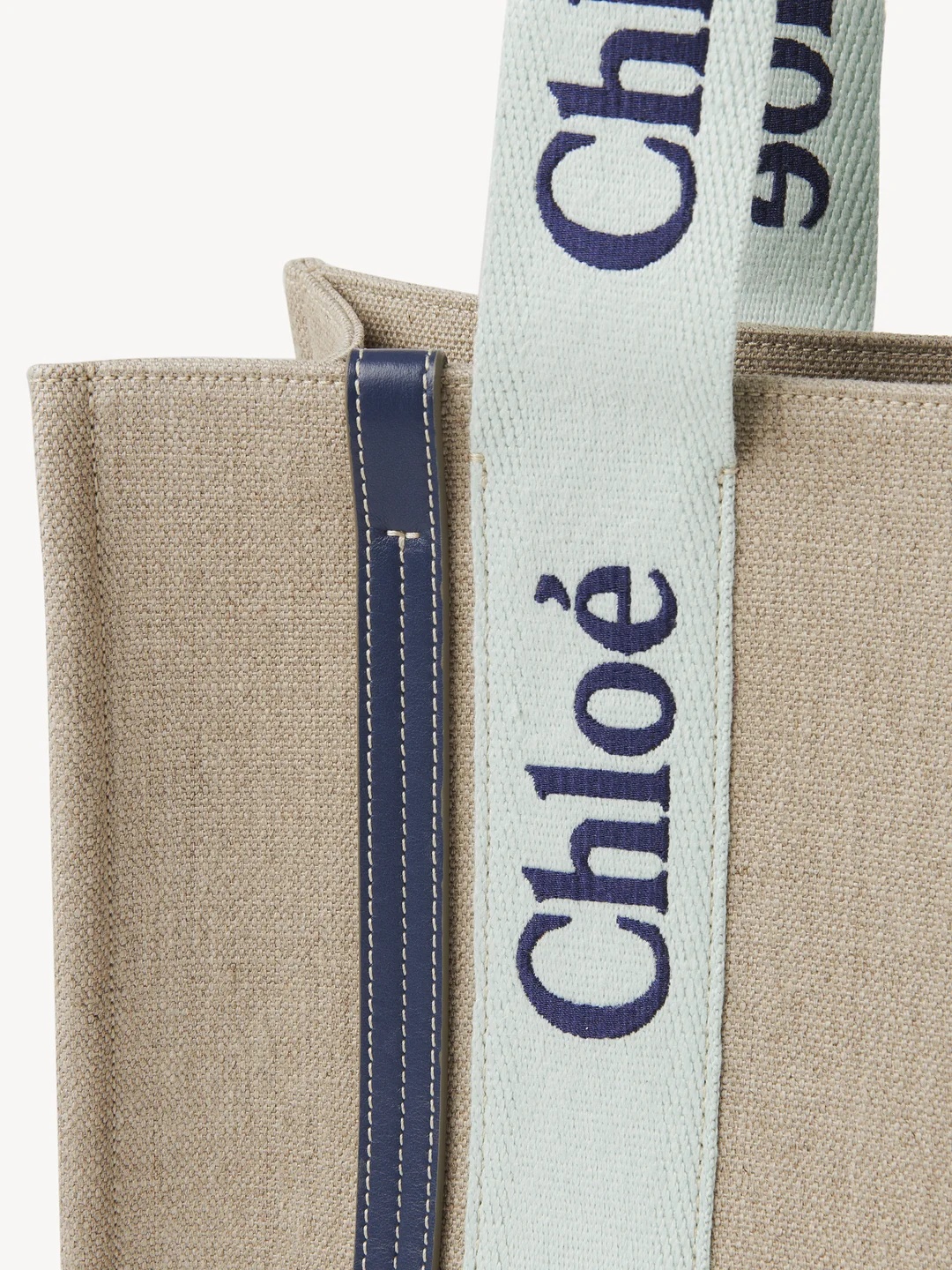 Shop Chloé Medium Woody Tote Bag In Nude