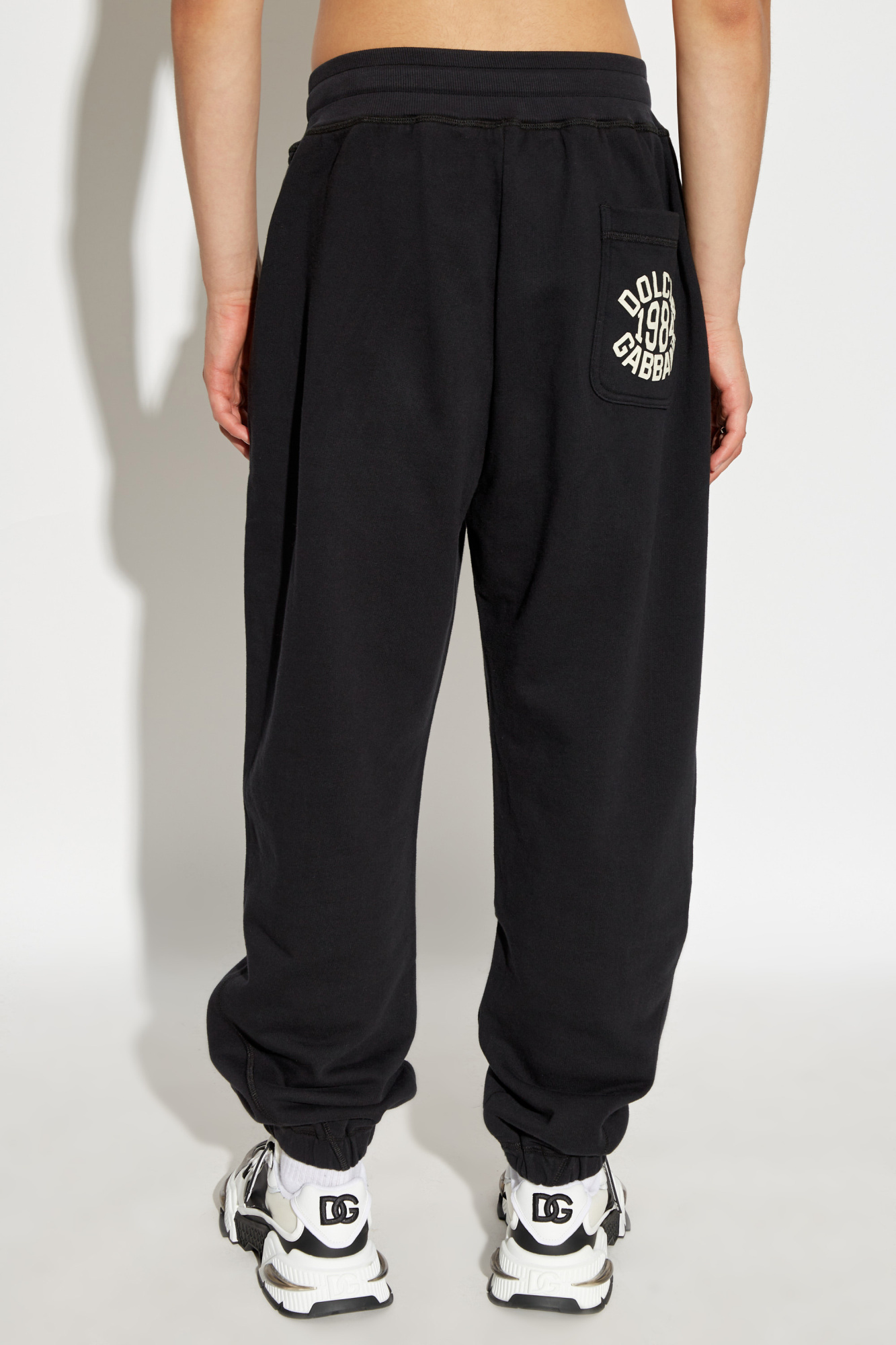 Dolce & Gabbana Drawstring Sweatpants In Black