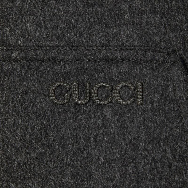 Gucci Gg Wool Jacket In Black