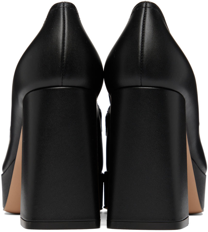 Gianvito Rossi 100mm Patent-leather Platform Loafers In Black