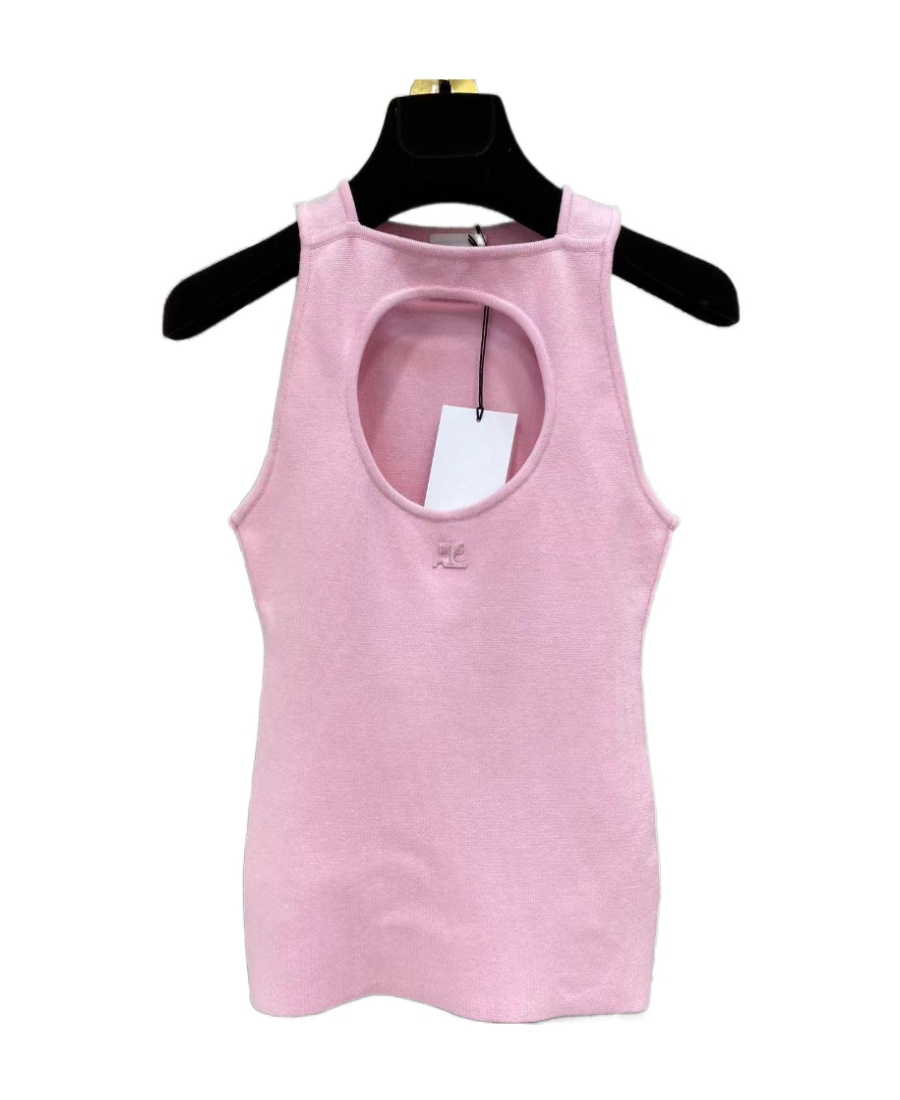 COURRÈGES LABEL HOLLOWED-OUT VEST