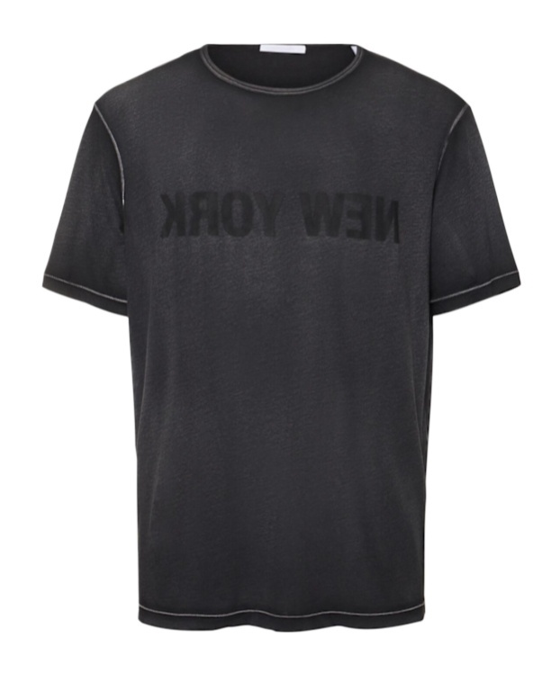 Helmut Lang New York Relaxed-fit Black Pima Cotton T-shirt