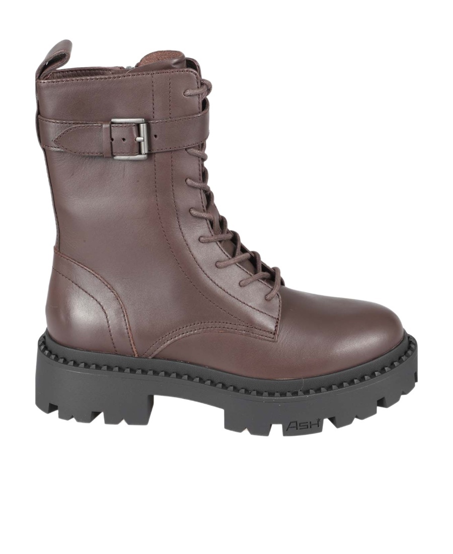 Ash Comboa Mustang Leather Ankle Boots In Multi