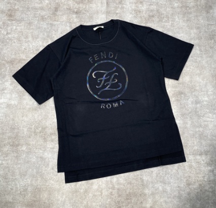 FENDI FRONT LOGO T-SHIRT
