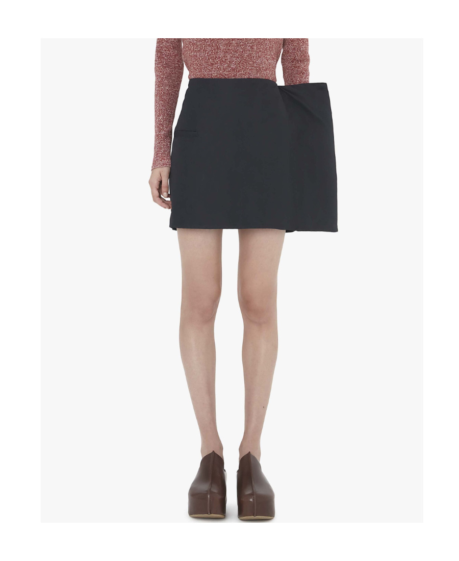 Jw Anderson Side-panel Mid-rise Miniskirt In Black