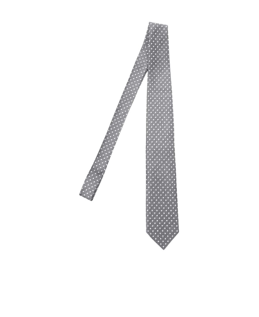 Tom Ford Patterned Tie In Gray