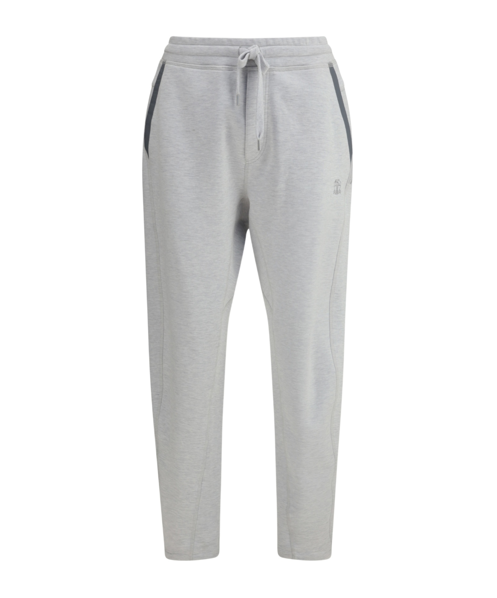 Brunello Cucinelli Men Logoed Sweatpants In Gray