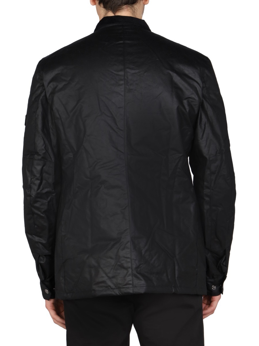 Shop Barbour Long-sleeved Casual Jacket In Black