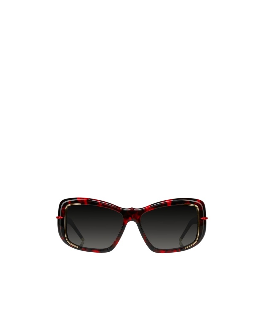 Christian Louboutin Rectangular Sunglasses In Black