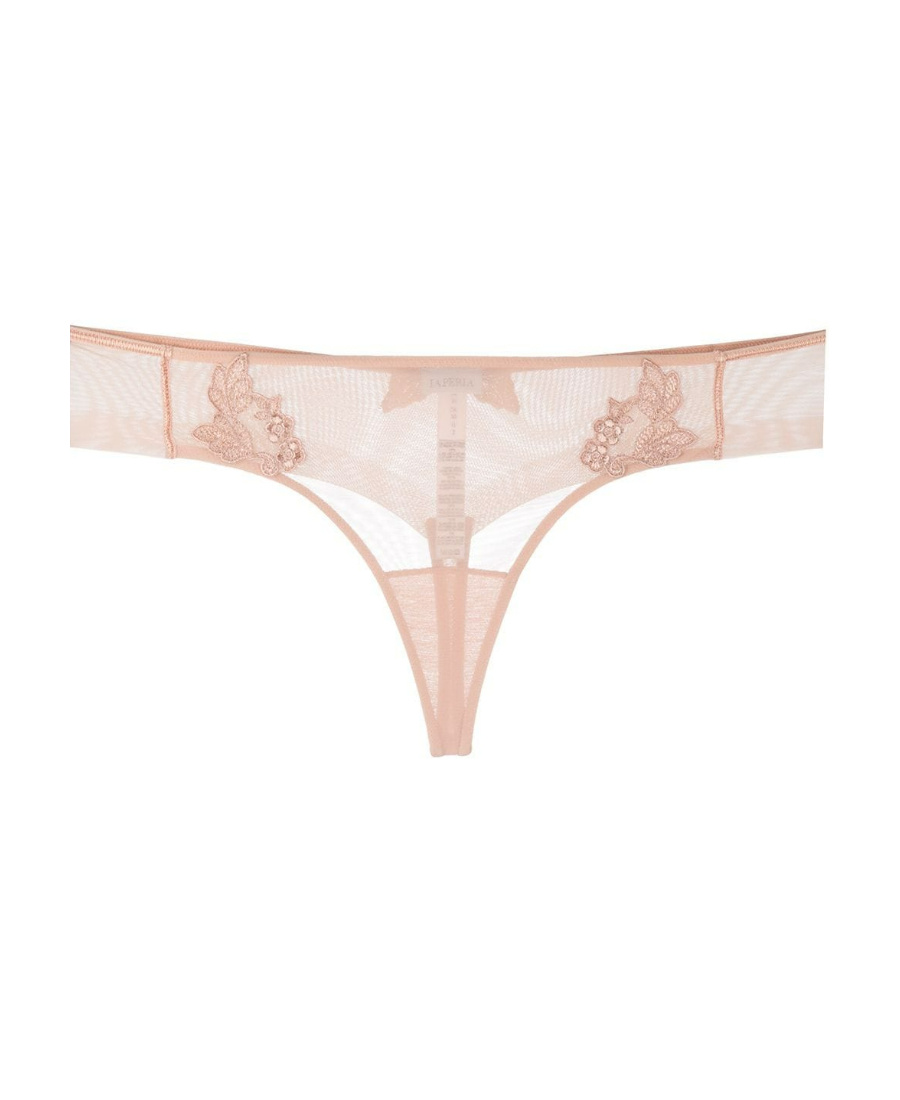 Shop La Perla Maison Couturing Slip Thong In Pink