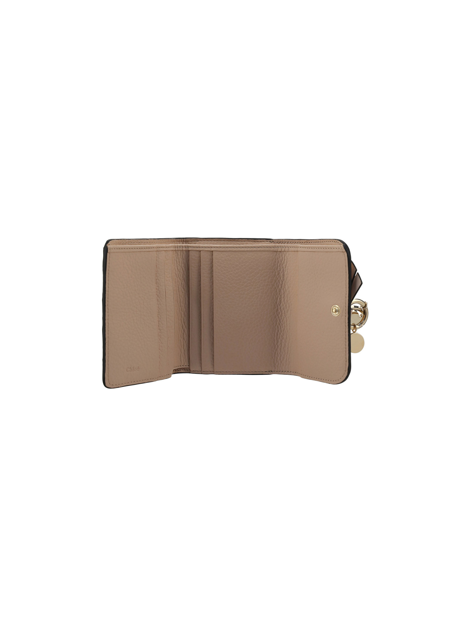 Chloé Alphabet Trifold Wallet In Nude