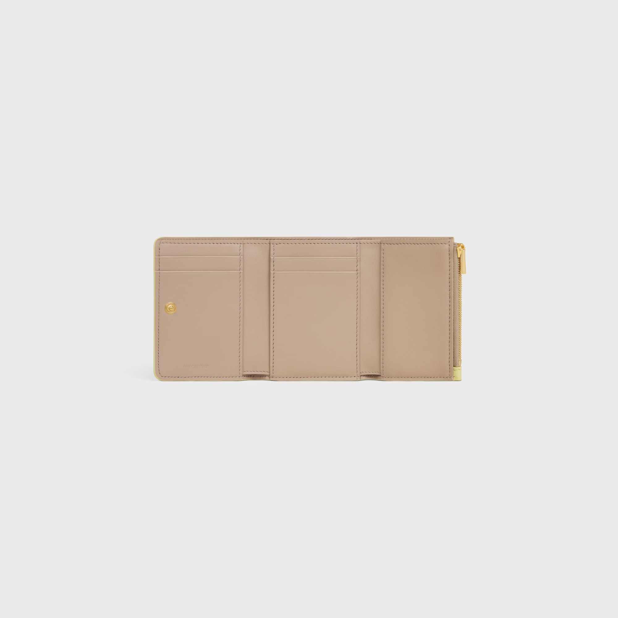 Celine Fine Wallet In Supple Grained Calfskin