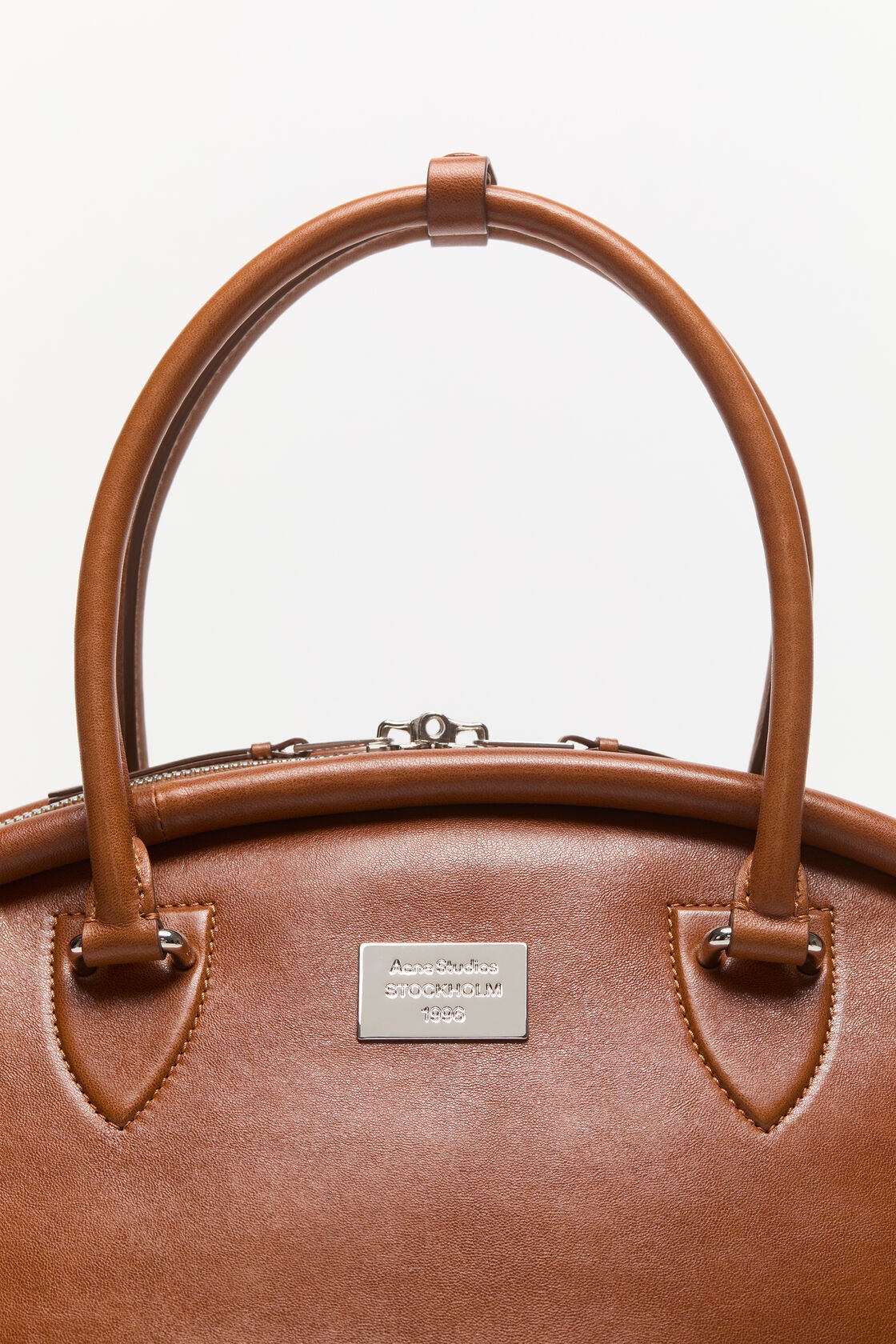 Shop Acne Studios Leather Shoulder Bag In Brown