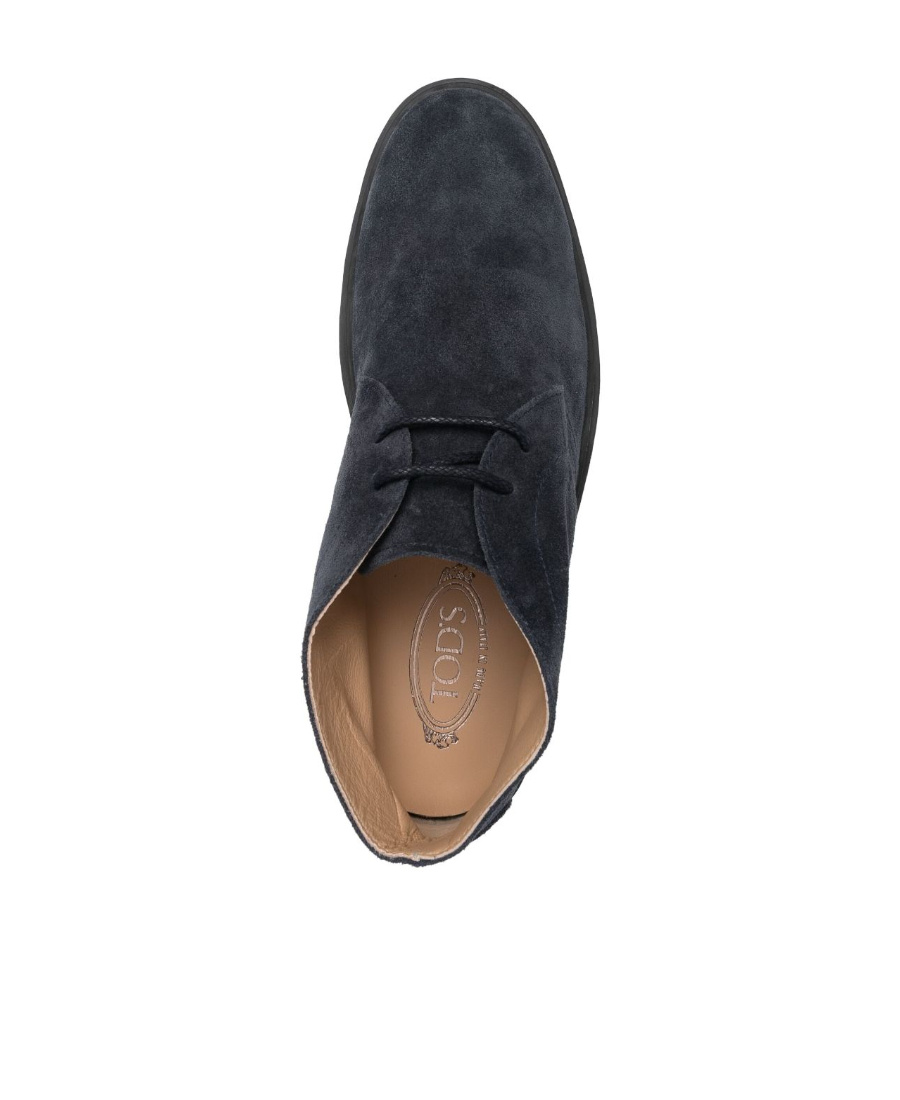 Tod's Suede Desert Boots In Black