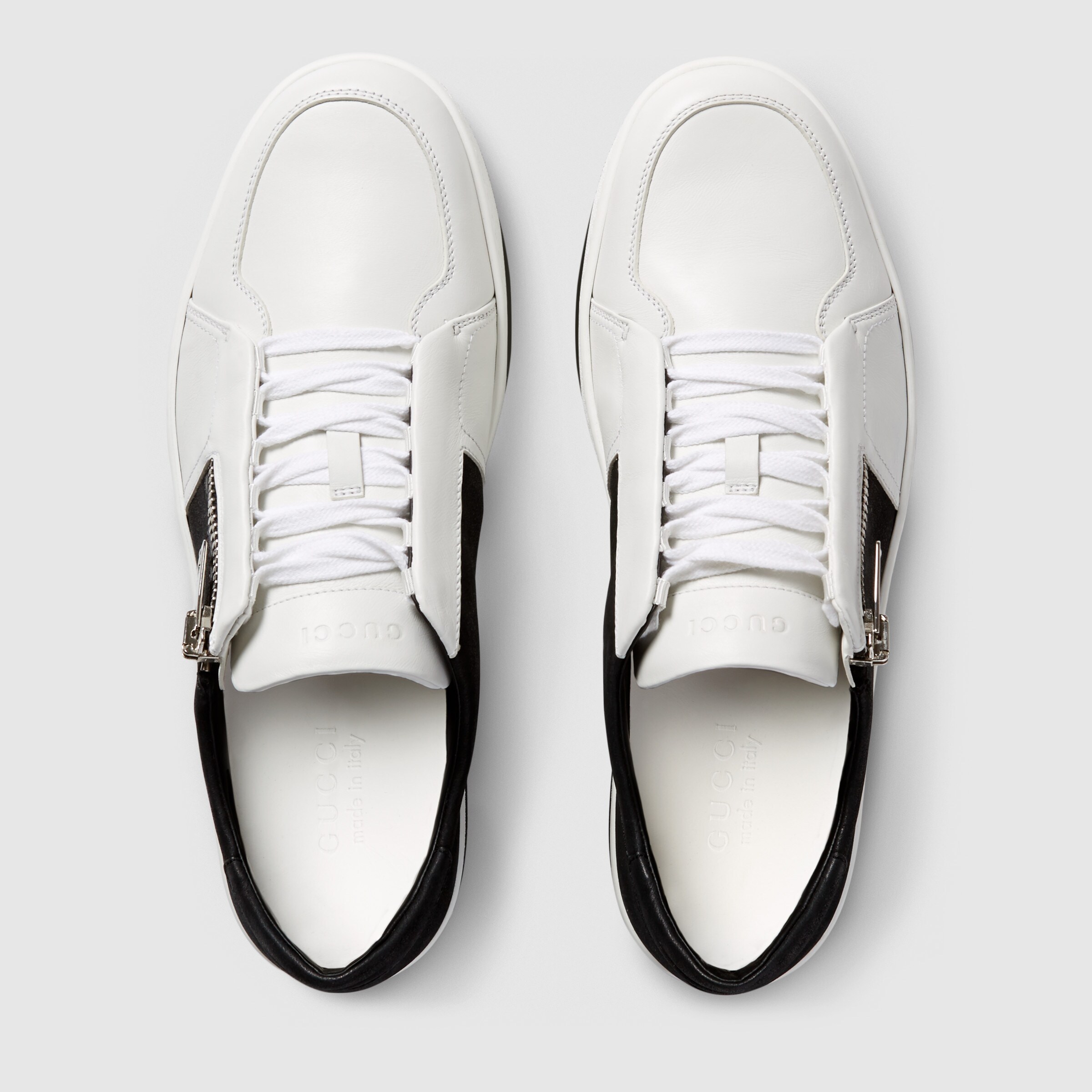 GUCCI ZIP DETAIL CASUAL SNEAKERS