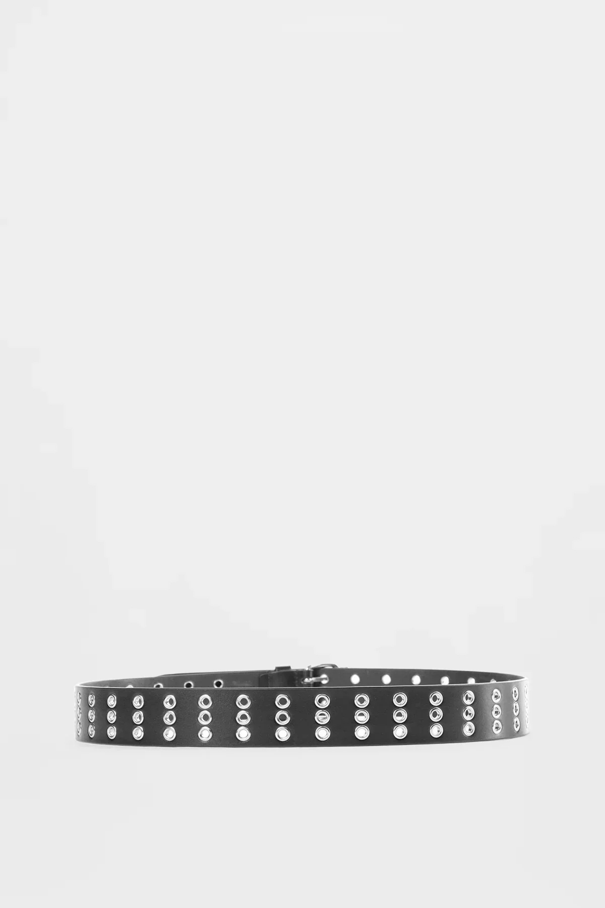 Ann Demeulemeester Eyelet-embellished Leather Belt In Black