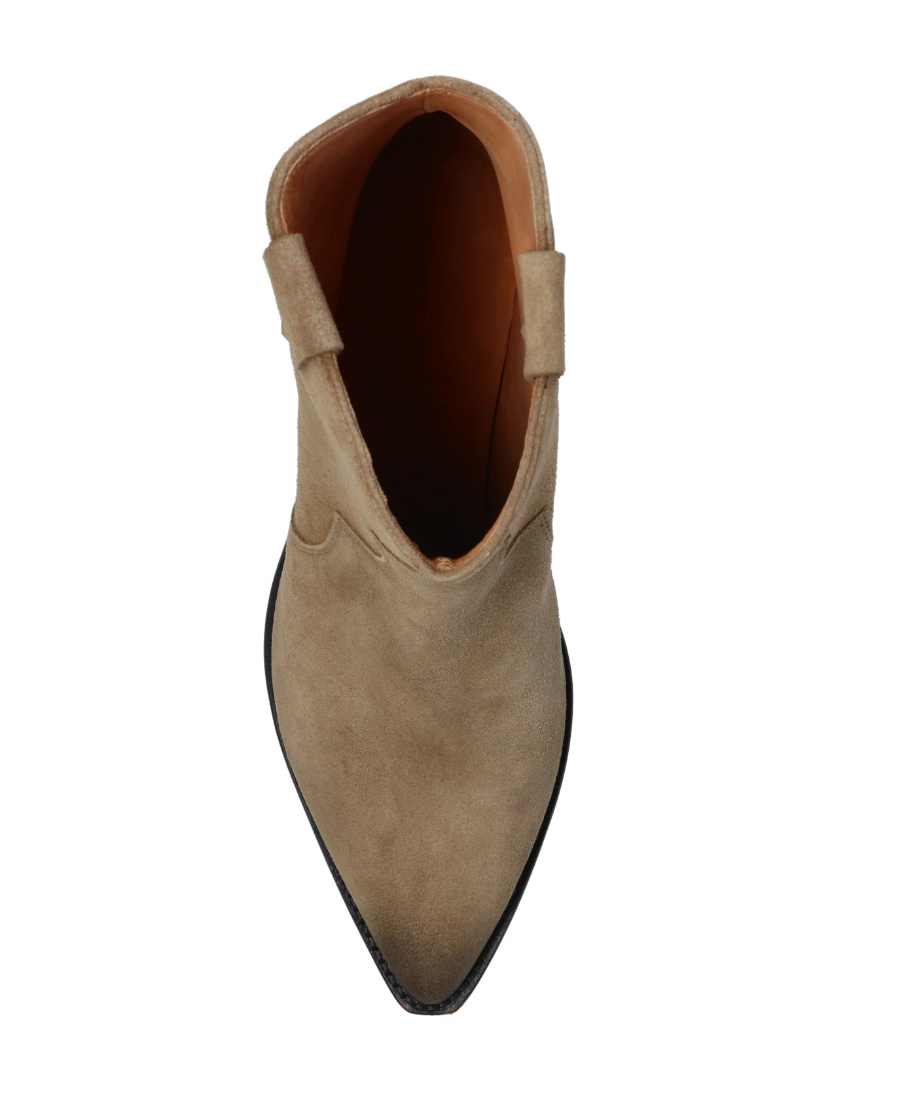 Isabel Marant Taupe Brown Calf Leather Texano Style Boots In Brown