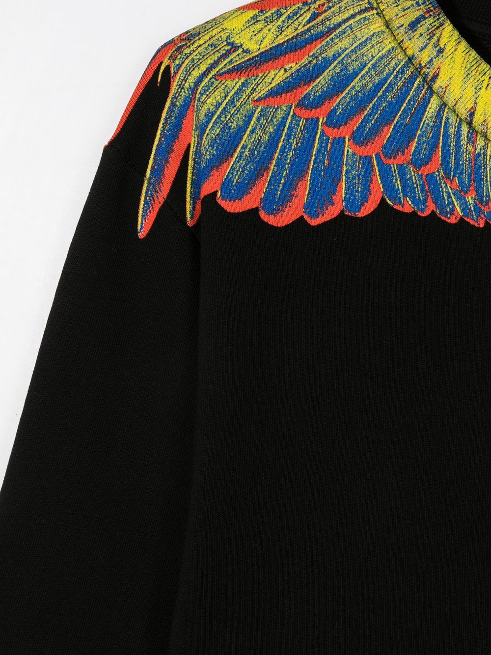 Marcelo Burlon County Of Milan Teen Wings Print Sweatshirt In Black