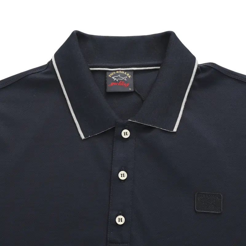 PAUL & SHARK LOGO DETAILS POLO SHIRT 