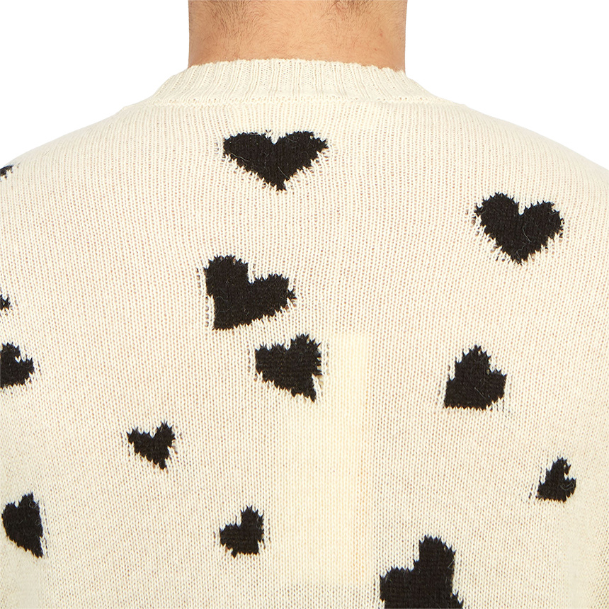 Marni Jacquard Wool Sweater In White